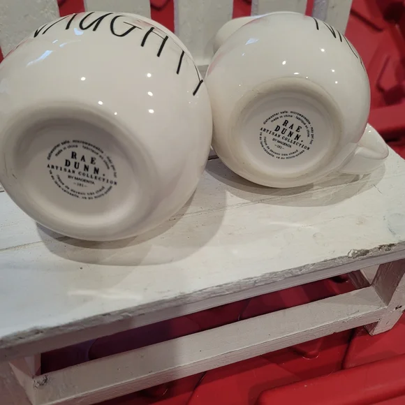 Rae Dunn Naughty & Nice Cream and Sugar Set - Picture 2 of 2